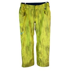 Under Armour Snow Ski Pants Women’s Large Yellow Waterproof Insulated Winter